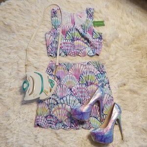 🐟Lily Pulitzer Oh Shello Cadden Two Piece Dress
